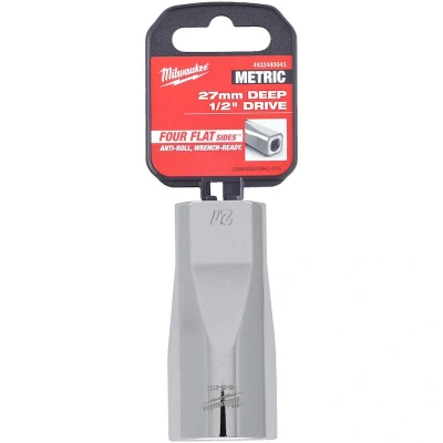 Afbeelding van MILWAUKEE 4932480045 lange dop metrisch 1/2&quot; 27 mm