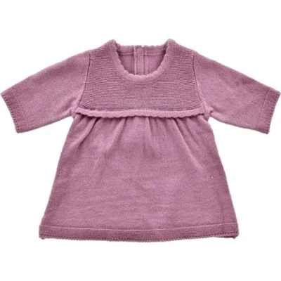 Afbeelding van Byastrup Poppenjurk Gebreid 45 Cm Lila
