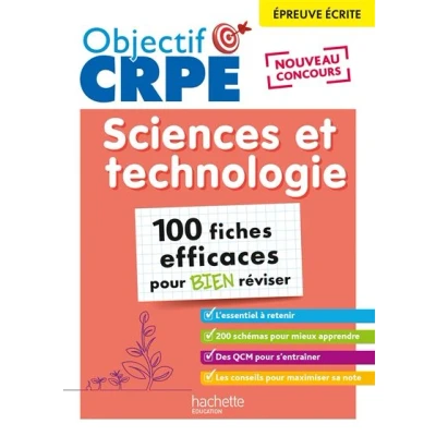 Image de Objectif CRPE 2025 Sciences et technologie 100 fiches efficaces pour bien réviser Ep. écrite