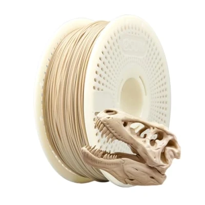 Afbeelding van eSUN PLA+ Navulfilament en spoelset, navulverpakking Spoolless PLA Plus 1,75 mm afneembaar eSpool+ filament, 1 kg (2,2 lbs) voor 3D printers (Bot White, kg)