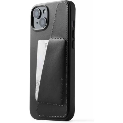 Afbeelding van MUJJO Leather Wallet Case With MagSafe iPhone 14 / 15 Plus black CL 032 BK