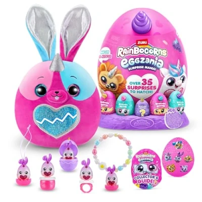 Afbeelding van Rainbocorns Eggzania Surprise Mania Bunnycorn Meer dan 20 verrassingen pluche dieren en accessoires (konijn)
