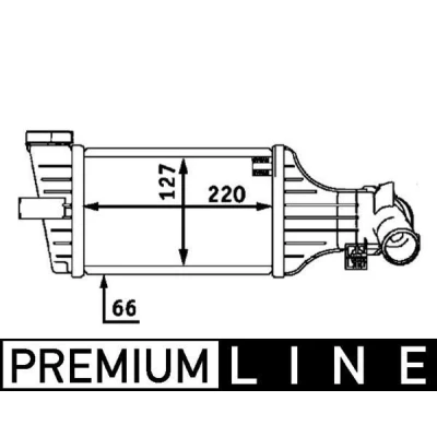 Afbeelding van Mahle Original Interkoeler CI 71 000P