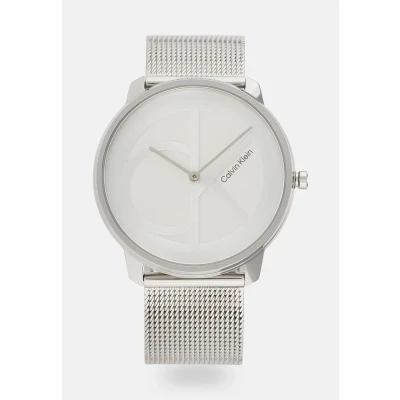 Afbeelding van Calvin Klein Iconic MESH Unisex Horloge silvercoloured, Maat: One Size, Silver coloured