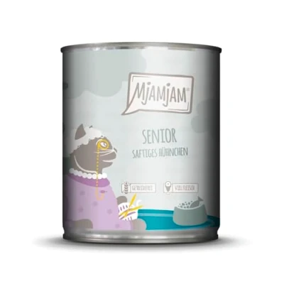 Afbeelding van MjAMjAM Cat Senior blik 6x800g Kip