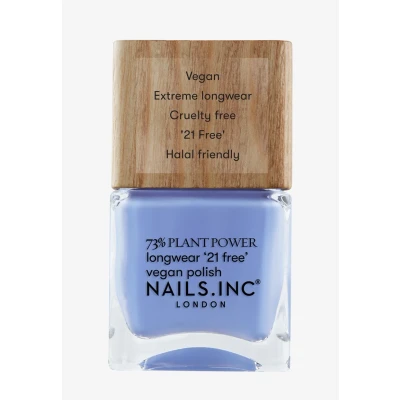 Afbeelding van Nails Inc Soul SURFING Plant Power Veganistische nagellak, 73% plantaardig, 100% veganistisch en dierproefvrij, perfecte manicure, zacht blauw, voor nail art