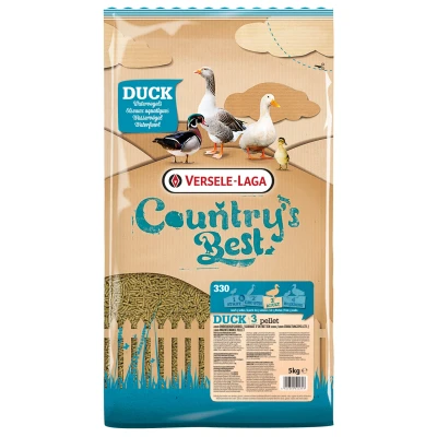 Afbeelding van Versele Laga Country`s Best Duck 3 Pellet 2mm Watervogel Pluimveevoer 5 kg Van 13 Weken