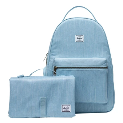 Afbeelding van Herschel Rugzak Luiertas met laptopvak Nova Sprout Backpack 25L Light Denim Crosshatch Blauw