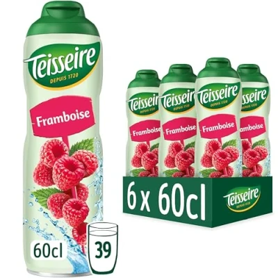 Afbeelding van Teisseire Framboossiroop voor verfrissende dranken, cocktails, recyclebare jerrycan, 6 x 60 cl