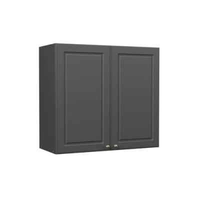 Afbeelding van Vicco Fame Line Keukenkast glas antraciet goud 80 cm