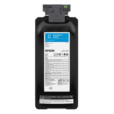 Image de Epson T55P2 480 ml cyan original boîte cartouche d&#039;encre pour EPL C8000E
