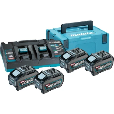 Image de MAKITA 191U42 2 kit de chargement batterie (4x 40V 5.0Ah + chargeur rapide)