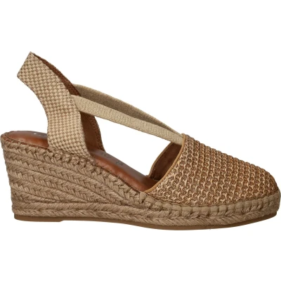 Afbeelding van Tamaris Plateaupumps, Dames, Maat: 40, Bronce Textiel
