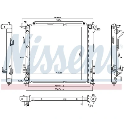 Afbeelding van Nissens Radiateur 666216