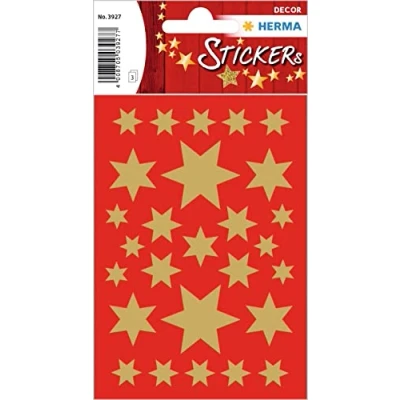 Afbeelding van HERMA 3927 sticker Papier Goud Permanent 81 stuk(s)