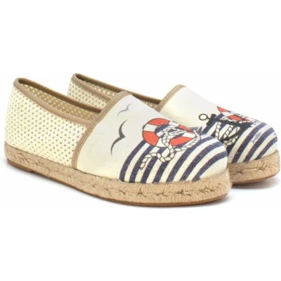 Afbeelding van GOBY Anker Sandalen Schoenen Hoge kwaliteit Handmade Meisjesprint Maat 36