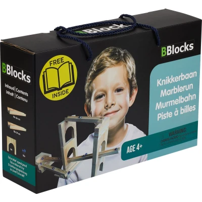 Afbeelding van BBlocks Houten Knikkerbaan 36 delig