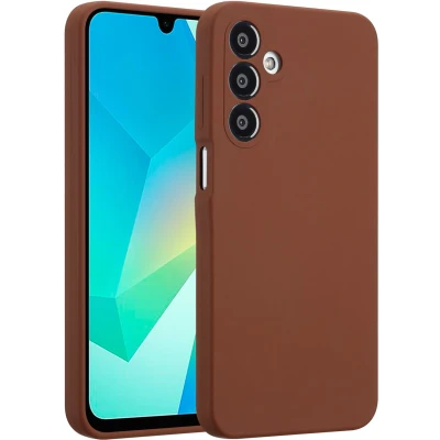 Afbeelding van Accezz Hoesje Geschikt voor Samsung Galaxy A16 (5G) Liquid Silicone Backcover New Tea Brown