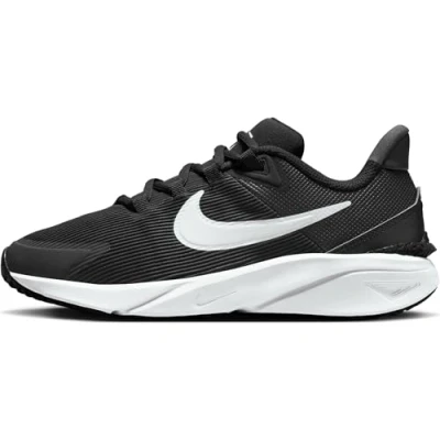 Afbeelding van Nike Performance STAR Runner 4 Unisex Hardloopschoenen neutraal voor kinderen, Maat: 36.5, Black/white/anthracite Textiel/ synthetisch
