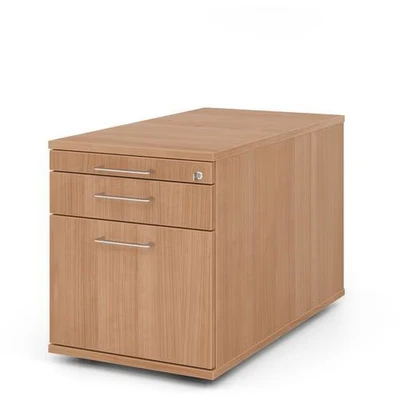 Afbeelding van SIGNA TC20 BS Rolcontainer Hout Walnoot met ophangsysteem Metalen beugelhandgreep