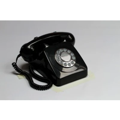 Image de Gpo 746 push noir téléphone fixe rétro bouton poussoir