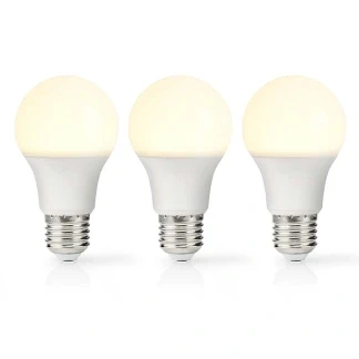 Afbeelding van LED lamp E27 Peer Nedis 3 stuks (4.9W, 470lm, 2700K)
