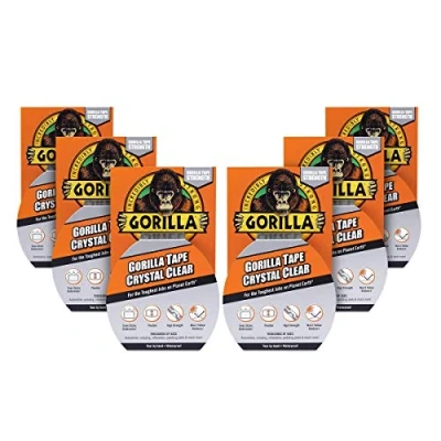 Afbeelding van Gorilla 3044701 plakband, transparant, 48 mm x 8,2 m, 6 rollen