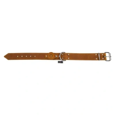 Afbeelding van Jack and Vanilla Hondenhalsband Greased Leather met Air Tag Houder Cognac
