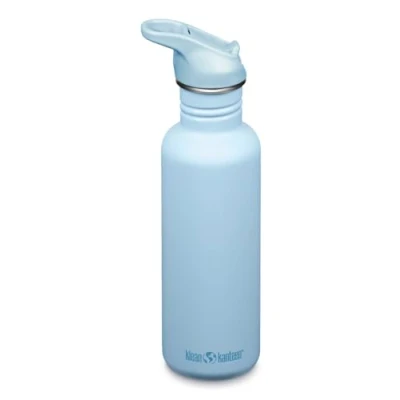 Afbeelding van Klean Kanteen 1011197 Classic Narrow (Flip Sport) drinkfles met roestvrijstalen dop in de kleur blauw een volume van 800 ml