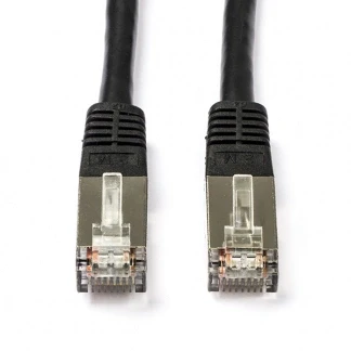 Afbeelding van Netwerkkabel Cat5e S/FTP 2 meter (100% koper, Zwart)