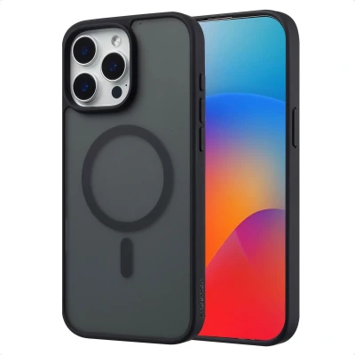 Afbeelding van imoshion Hoesje Geschikt voor iPhone 15 Pro Max Color Guard Backcover MagSafe Zwart