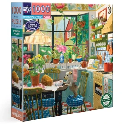Afbeelding van eeBoo Cuisine Au Printemps Puzzle Adulte 1000 Pièces en Carton Recyclé Et Encre Végétale, PZT116