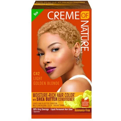 Afbeelding van Creme of Nature Liquid Hair Color Light Golden Blonde C42