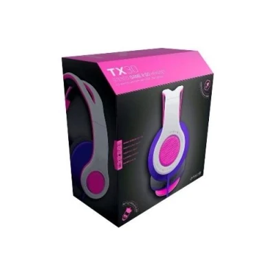 Image de Casque filaire stéréo Gaming Gioteck TX30 pour Nintendo Switch PS5 PS4 Xbox Séries et One Rose