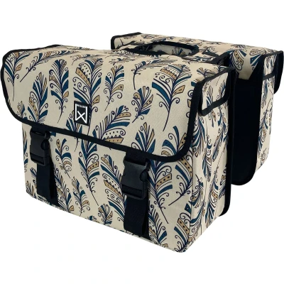Afbeelding van Willex Dubbele Tas Blue Feather