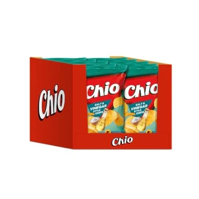 Afbeelding van Chio Chips zout &amp; azijn pakket van 10 175 g flessen