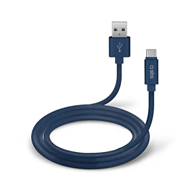 Afbeelding van SBS TECABLPOLOTYPECB USB kabel 2.0 1 m A C Blauw