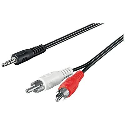 Afbeelding van 3,5mm Jack Tulp stereo audio kabel zwart 0,50 meter