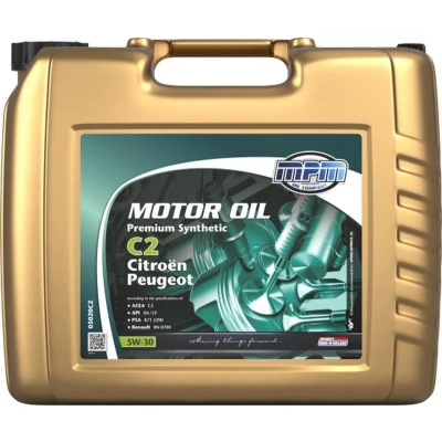 Afbeelding van Mpm Premium Synthetic C2 CITROËN / PEUGEOT 5W 30 20L Motorolie 05020C2 PEUGEOT: Boxer Van, 208 I Hatchback, 206 RENAULT: CLIO 4, 3