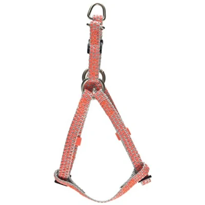 Afbeelding van Beeztees nylon borsttuig Triangle lichtgrijs 60 100 cm 25 mm