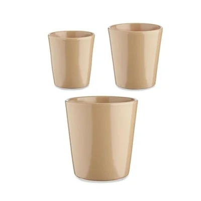 Afbeelding van Pottenset Ø 14 cm 22 17 Cónica 3 Onderdelen Beige