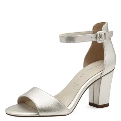 Afbeelding van Tamaris 1 28096 42 damessandalen met hak, Beige, 37 EU