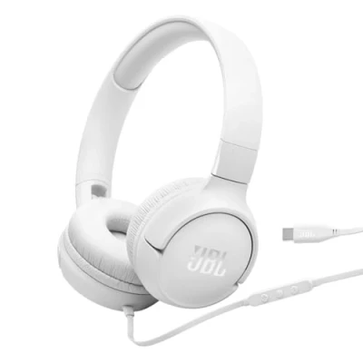 Afbeelding van JBL Tune 520C USB C Bedrade koptelefoon Wit