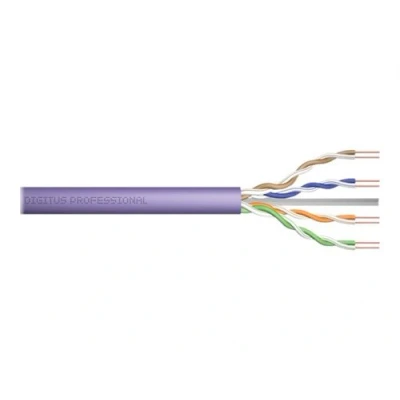 Image de DIGITUS Professional Câble en vrac 305 m UTP CAT 6 sans halogène, solide RAL 4005, violet