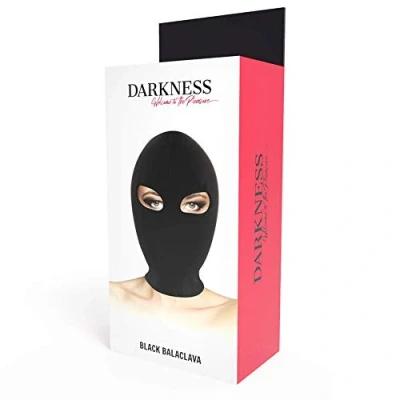 Afbeelding van Darkness Bondage Submission Mask Black Extreme BDSM Fetish Accessories