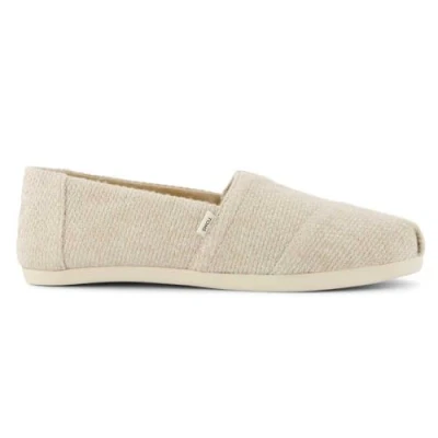 Afbeelding van TOMS Alpargata Heritage Platte canvas schoenen voor meisjes, Glinsterende havermout gebreid