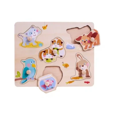 Afbeelding van HABA Inlegpuzzel Huisdieren Puzzel voor kinderen, Maat: One Size, Multi coloured