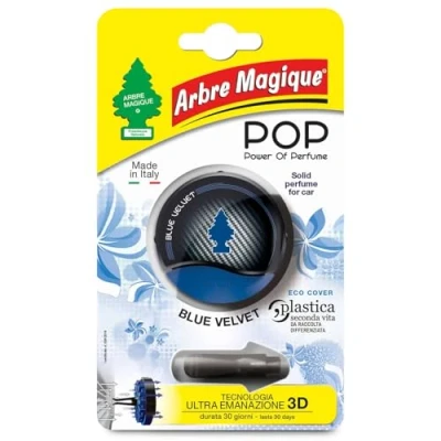Afbeelding van Lifetime Auto Luchtverfrisser met Ventilatie Houder Pop Geur Blue Velvet