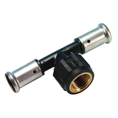Afbeelding van Henco T stuk Ø26x1/2&quot;x26 pers. Artikelnr: 13PK 260426BP