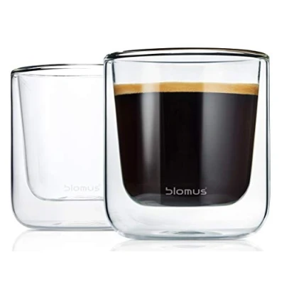 Afbeelding van Blomus Dubbelwandige Glazen Koffie Nero 20 cl 2 Stuks